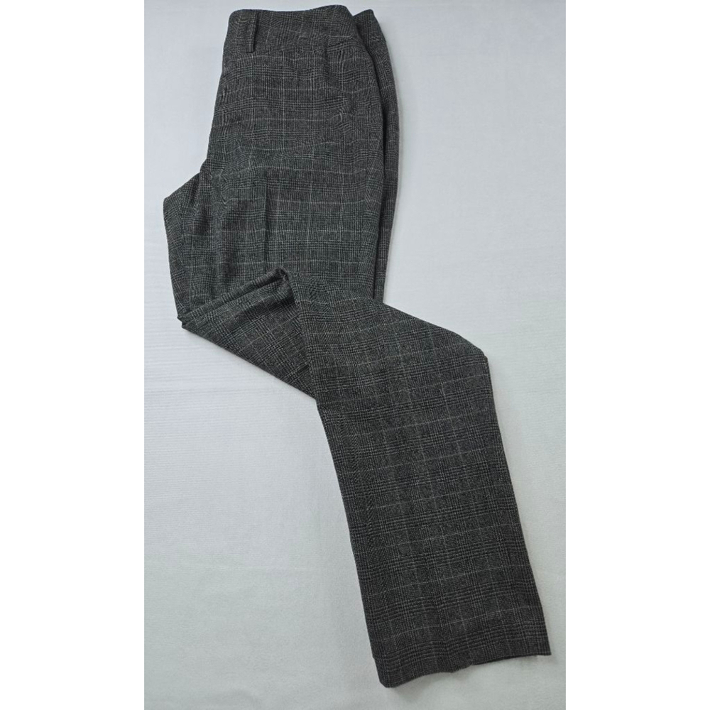Women's ATELIER LUXE Gray Plaid Trousers Size 6